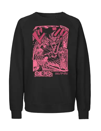 Dragon Fight - pirate hunter, wano, japanese, haki, santoryu, samurai, katana, dragon, zoro, roronoa zoro, luffy anime, one piece anime, anime, manga, haki, kaido, yonko - Fairtrade Sweatshirt