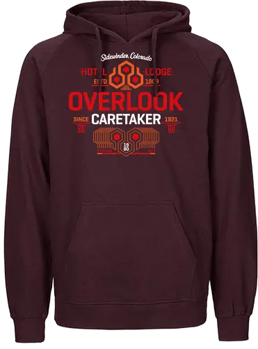 The Shining Overlook Caretaker - the shining, The Overlook Hotel, overlook hotel, jack, caretaker, horror, 1970s, 70s, redrum, overlook carpet, wendy, doc, tony, grady, dull boy, twins, retro horror - Fairtrade Hoodie