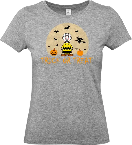 Trick Or Treat Halloween Comics Art  - halloween, peanuts, cartoon, pop culture, nerd, humor, parody, funnytee, joke, geek, funny slogan, funny quote, mashup, comics - Standard T-Shirt (Women)