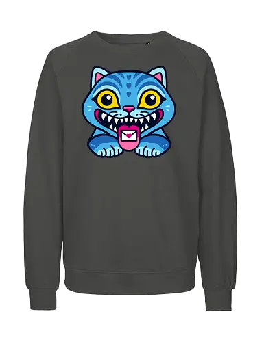 clumsy cat - anime, cat, kpop, animal, japanese, manga, cute - Fairtrade Sweatshirt