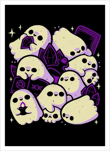 Spooky Cute Ghosts and Witchcraft