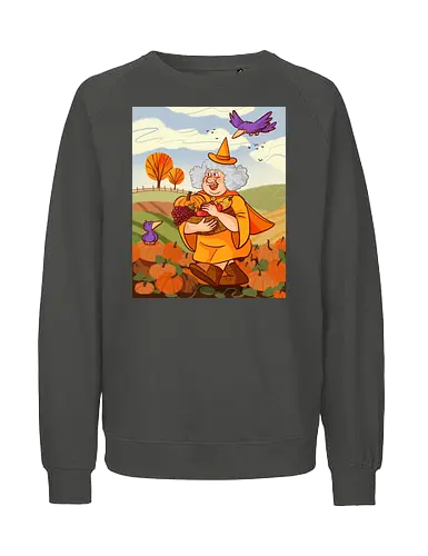Mabon Hexe - Comic, Hexe, Witch, Herbst, Kürbis, Autumn, Mabon, witchy - Fairtrade Sweatshirt