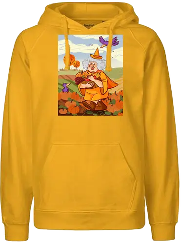 Mabon Hexe - Comic, Hexe, Witch, Herbst, Kürbis, Autumn, Mabon, witchy - Fairtrade Hoodie