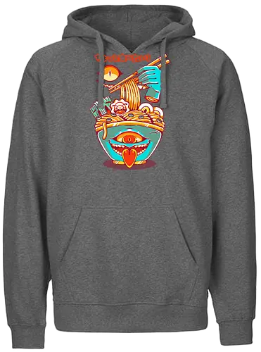 HAUNTED RAMEN - ramen, ramen noodles, halloween, yokai, demon, monster, japanese, japan - Fairtrade Hoodie