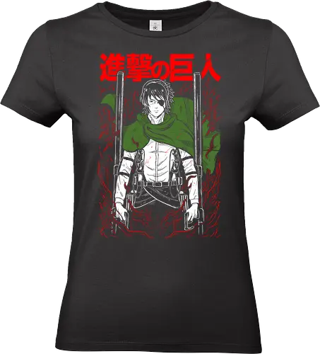 Hange Zoe on Titan - Attack - Kawaii, Anime, Manga, Tokyo, Angry, Japanese Art, Aesthetic, Manga Style, Zylixzen, Aggressive, Gamer, Otaku, Gift, Cool - Standard T-Shirt (Women)