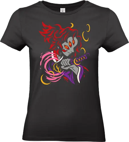  The Upper Rank Two - Doma, Dōma, Slayer, Kimetsu no Yaiba, Upper Rank Two, Twelve Kizuki, anime, manga, fan art, t-shirt design, art print, demon, antagonist, cool anime art, geek art, stylish, KNY, Zenitsu, Inosuke - Standard T-Shirt (Women)