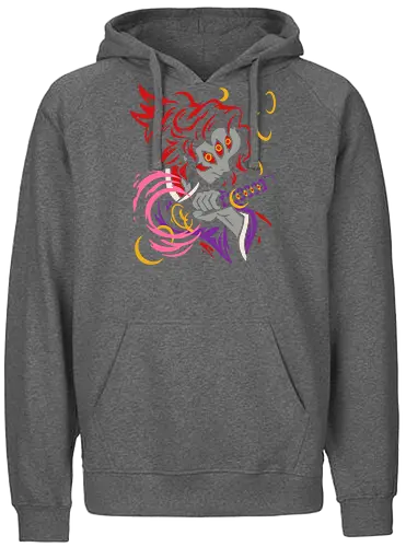 The Upper Rank Two - Doma, Dōma, Slayer, Kimetsu no Yaiba, Upper Rank Two, Twelve Kizuki, anime, manga, fan art, t-shirt design, art print, demon, antagonist, cool anime art, geek art, stylish, KNY, Zenitsu, Inosuke - Fairtrade Hoodie