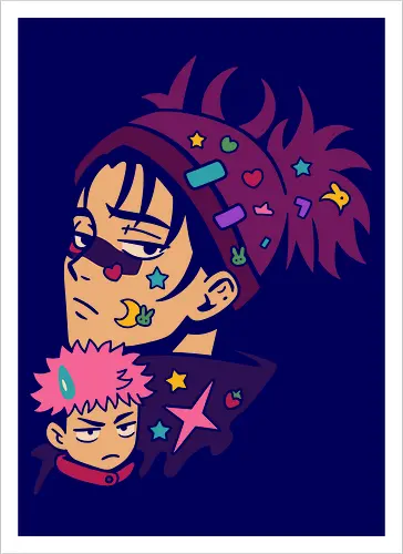 Kawaii Satoru and Sukuna