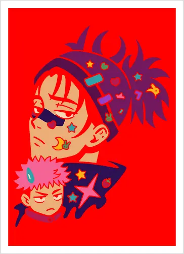 Kawaii Satoru and Sukuna