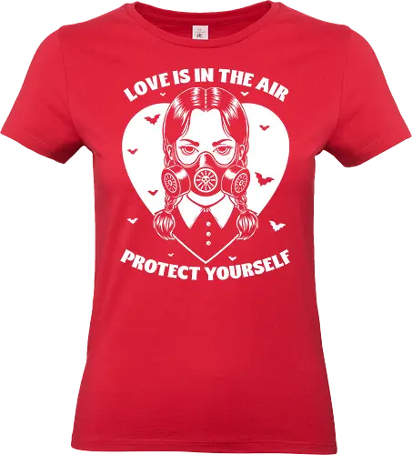 Goth Love Girl - valentines, Halloween, Gothic, Goth, Gothic Horror, Gothic Romance, Horror, Classic Horror, Horror Comedy, Dark Fantasy, Fantasy, Spooky, Creepy, irony, sarcasm, bat - Standard T-Shirt (Women)