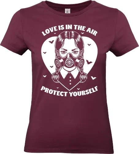 Goth Love Girl - valentines, Halloween, Gothic, Goth, Gothic Horror, Gothic Romance, Horror, Classic Horror, Horror Comedy, Dark Fantasy, Fantasy, Spooky, Creepy, irony, sarcasm, bat - Standard T-Shirt (Women)