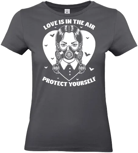 Goth Love Girl - valentines, Halloween, Gothic, Goth, Gothic Horror, Gothic Romance, Horror, Classic Horror, Horror Comedy, Dark Fantasy, Fantasy, Spooky, Creepy, irony, sarcasm, bat - Standard T-Shirt (Women)