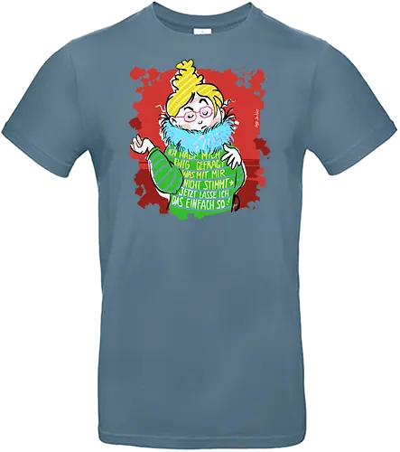 Jetzt lasse ich das einfach so! - Ringelpullisprüche, Ringeldinger, streifenweise, Spruch, Weisheit, Motivation, Ringelpulli, SprücheShirt, Cartoon Illustration, Statement, Handgezeichnet, Humor, Selbstironie, Streifenpulli, Spruchshirt, deutsch - Standard T-Shirt