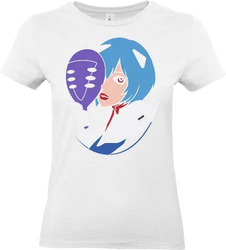 Eva Unit 00 - Rei Ayanami, Evangelion, NGE, Eva Unit 00, anime, manga, retro anime, fan art, t-shirt design, art print, pop culture, mecha, cool anime art, geek art, psychological, minimalist - Standard T-Shirt (Women)