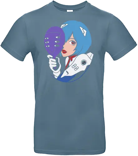 Eva Unit 00 - Rei Ayanami, Evangelion, NGE, Eva Unit 00, anime, manga, retro anime, fan art, t-shirt design, art print, pop culture, mecha, cool anime art, geek art, psychological, minimalist - Standard T-Shirt