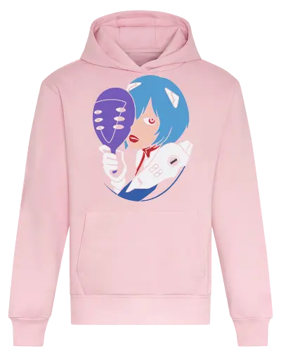 Eva Unit 00 - Rei Ayanami, Evangelion, NGE, Eva Unit 00, anime, manga, retro anime, fan art, t-shirt design, art print, pop culture, mecha, cool anime art, geek art, psychological, minimalist - Heavyweight Hoodie