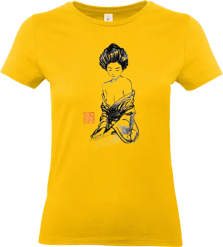 lassive - geisha, nude, woman, sumie, japan - Standard T-Shirt (Women)