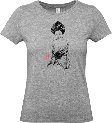 lassive - geisha, nude, woman, sumie, japan - Standard T-Shirt (Women)