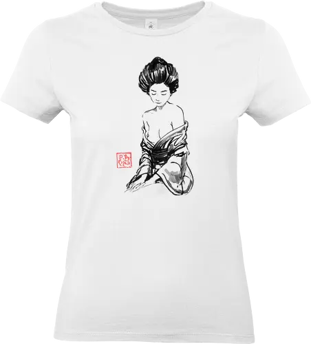 lassive - geisha, nude, woman, sumie, japan - Standard T-Shirt (Women)