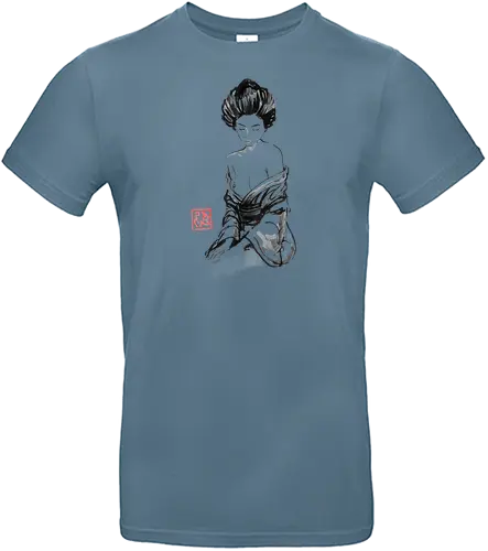 lassive - geisha, nude, woman, sumie, japan - Standard T-Shirt