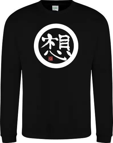 thoughts white round