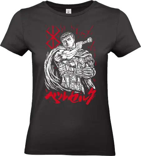 Berserk - Guts - Kawaii, Anime, Manga, Tokyo, Angry, Japanese Art, Aesthetic, Manga Style, Zylixzen, Aggressive, Gamer, Otaku, Gift, Cool - Standard T-Shirt (Women)