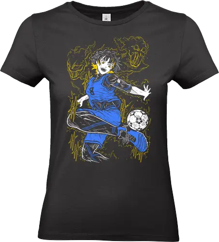 Meguru Bachira - Blue Lock - Kawaii, Anime, Manga, Tokyo, Angry, Otaku, Gift, Cool, Japanese Art, Aesthetic, Manga Style, Zylixzen, Aggressive, Gamer - Standard T-Shirt (Women)