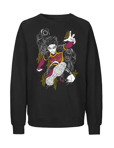 Yoichi Isagi - Blue Lock - Kawaii, Anime, Manga, Tokyo, Angry, Japanese Art, Aesthetic, Kawaii, Anime, Manga, Tokyo, Angry, Japanese Art, Aesthetic, Manga Style, Zylixzen, Aggressive, Gamer, Otaku, Gift, Cool, Manga Style, Zylixzen, Aggressive, Gamer, Otaku, Gift, Cool - Fairtrade Sweatshirt