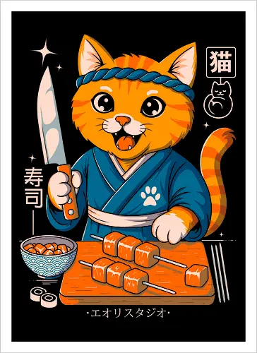 Sushi Cat Samurai