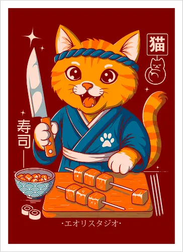 Sushi Cat Samurai