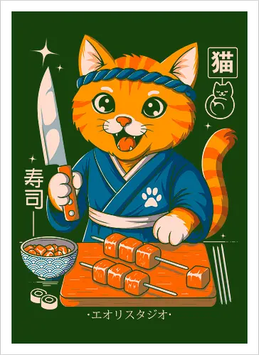 Sushi Cat Samurai