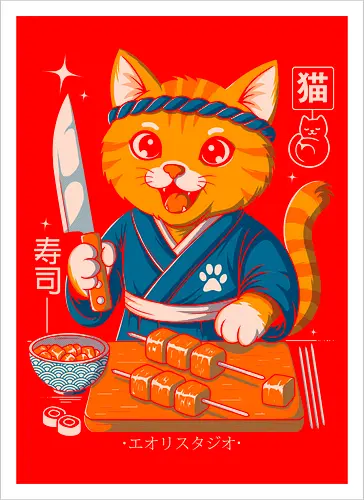 Sushi Cat Samurai