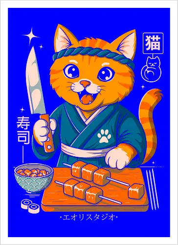 Sushi Cat Samurai