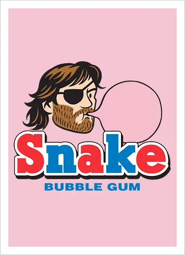 Snake Bubble Gum Retro Parody