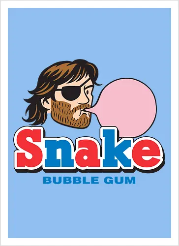 Snake Bubble Gum Retro Parody