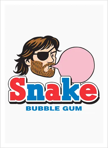 Snake Bubble Gum Retro Parody