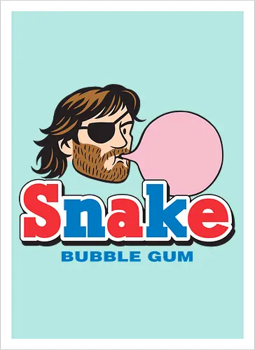 Snake Bubble Gum Retro Parody