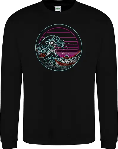 Great Neon Wave Circle