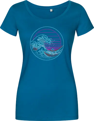 Great Neon Wave Circle