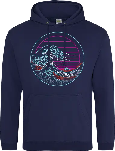 Great Neon Wave Circle