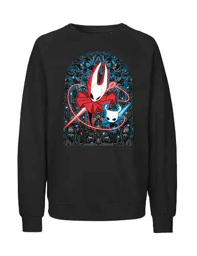 Mosaic Hornet - Bug Knight, knight, hornet, gaming, games, gamer, video games, vintage, japanese, magical, magic, video gaming, silksong, silk song, hollow knight silksong - Fairtrade Sweatshirt