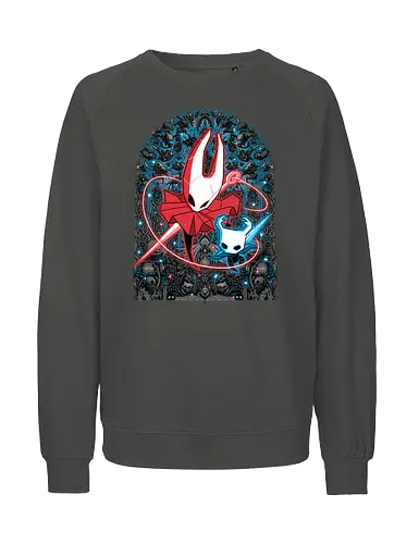 Mosaic Hornet - Bug Knight, knight, hornet, gaming, games, gamer, video games, vintage, japanese, magical, magic, video gaming, silksong, silk song, hollow knight silksong - Fairtrade Sweatshirt
