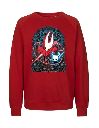 Mosaic Hornet - Bug Knight, knight, hornet, gaming, games, gamer, video games, vintage, japanese, magical, magic, video gaming, silksong, silk song, hollow knight silksong - Fairtrade Sweatshirt