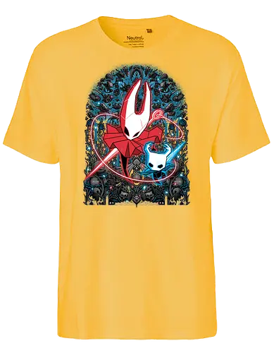 Mosaic Hornet - Bug Knight, knight, hornet, gaming, games, gamer, video games, vintage, japanese, magical, magic, video gaming, silksong, silk song, hollow knight silksong - Fairtrade T-Shirt