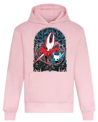 Mosaic Hornet - Bug Knight, knight, hornet, gaming, games, gamer, video games, vintage, japanese, magical, magic, video gaming, silksong, silk song, hollow knight silksong - Heavyweight Hoodie