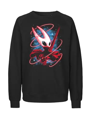 Shadow Hornet - knight, hornet, gaming, games, gamer, video games, vintage, japanese, magical, magic, video gaming, silksong, silk song, Bug Knight, hollow knight silksong - Fairtrade Sweatshirt