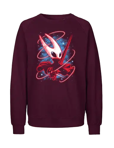 Shadow Hornet - knight, hornet, gaming, games, gamer, video games, vintage, japanese, magical, magic, video gaming, silksong, silk song, Bug Knight, hollow knight silksong - Fairtrade Sweatshirt