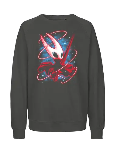 Shadow Hornet - knight, hornet, gaming, games, gamer, video games, vintage, japanese, magical, magic, video gaming, silksong, silk song, Bug Knight, hollow knight silksong - Fairtrade Sweatshirt