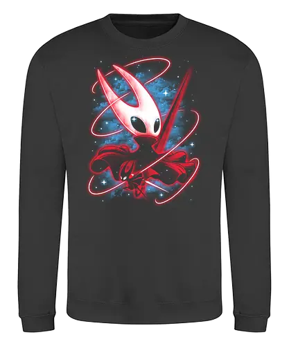 Shadow Hornet - knight, hornet, gaming, games, gamer, video games, vintage, japanese, magical, magic, video gaming, silksong, silk song, Bug Knight, hollow knight silksong - Sweatshirt