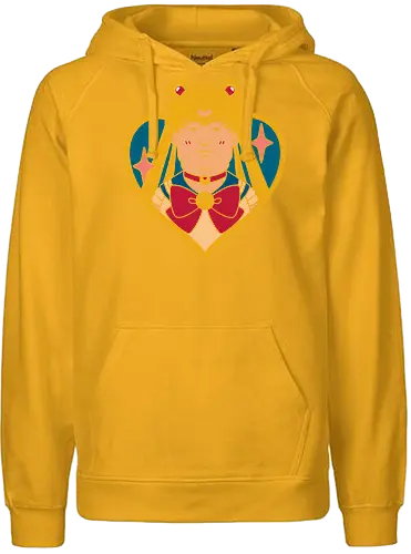 King of the Moonlight - Hank Hill, Sailor, King of the Hill, anime, cartoon crossover, funny, hilarious, fan art, t-shirt design, art print, pop culture mashup, retro anime, geek art, propane, magical girl, ironic, 90s nostalgia - Fairtrade Hoodie